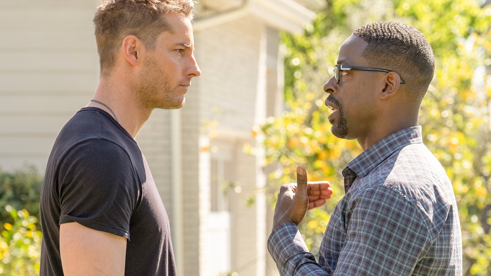 Justin Hartley as Kevin, Sterling K. Brown as Randall on 'This Is Us' Season 4