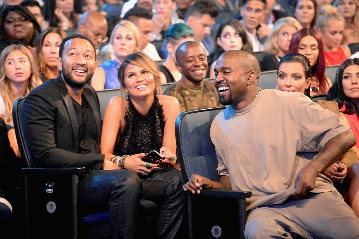 Kanye West, Chrissy Teigen and John Legend