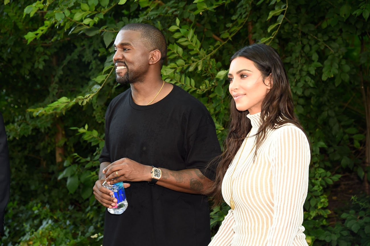 Kanye West and Kim Kardashian West