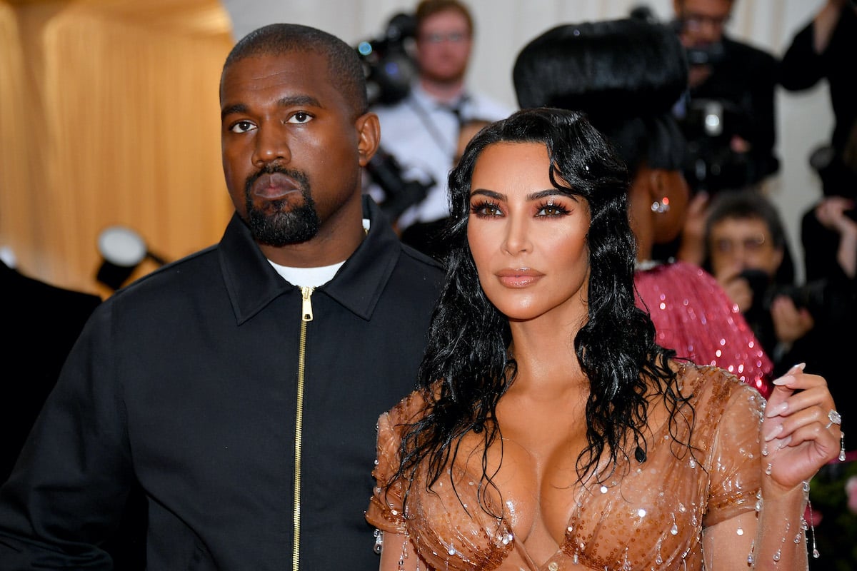 Kim Kardashian West and Kanye West on the red carpet