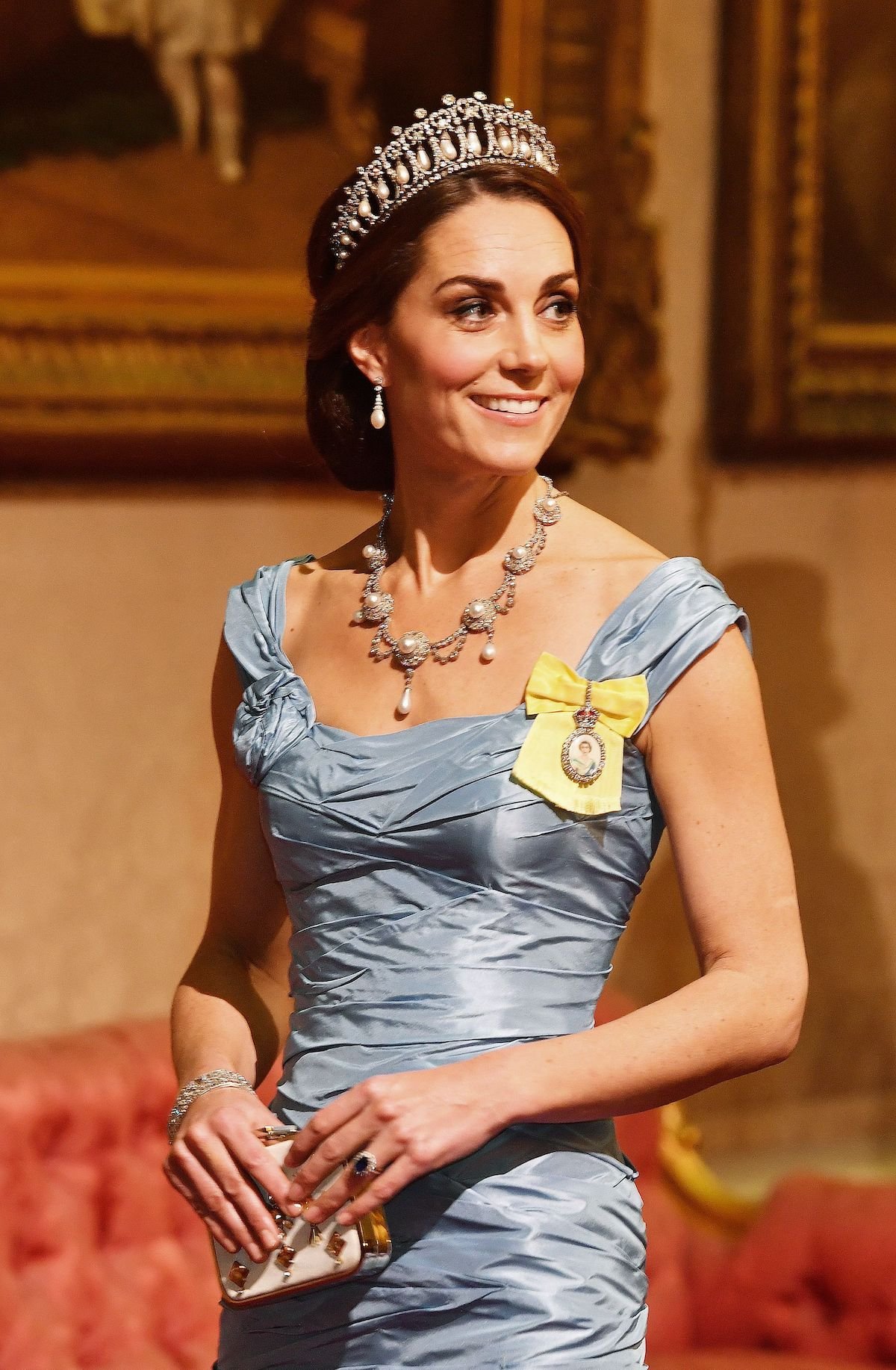 Kate Middleton attends 2018 state banquet at Buckingham Palace