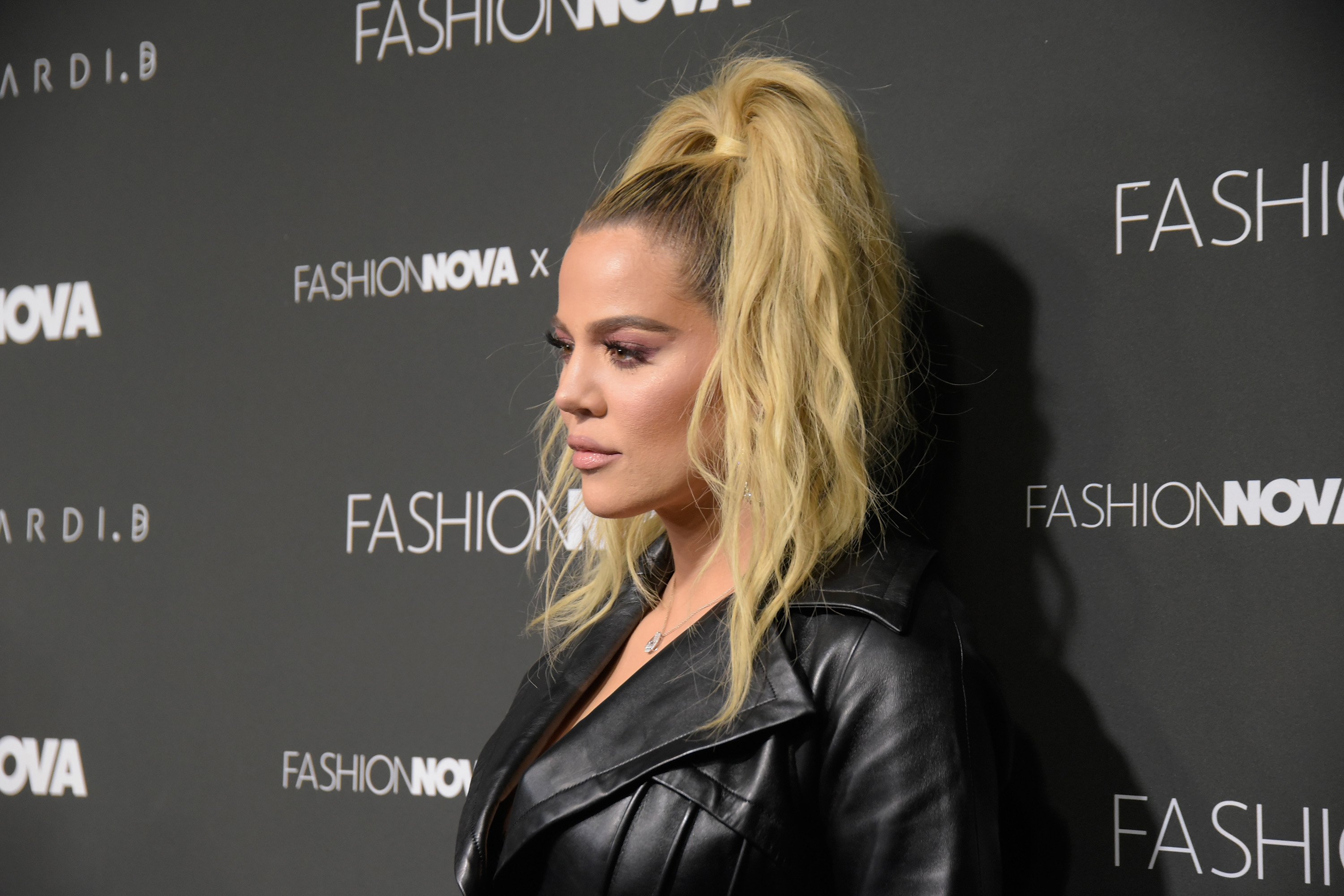 Khloe Kardashian attends the Fashion Nova x Cardi B collaboration launch event at Boulevard3 in 2018 in Hollywood, California.