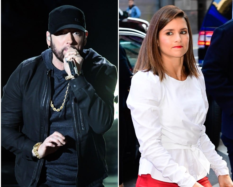 (L) Eminem, (R) Danica Patrick