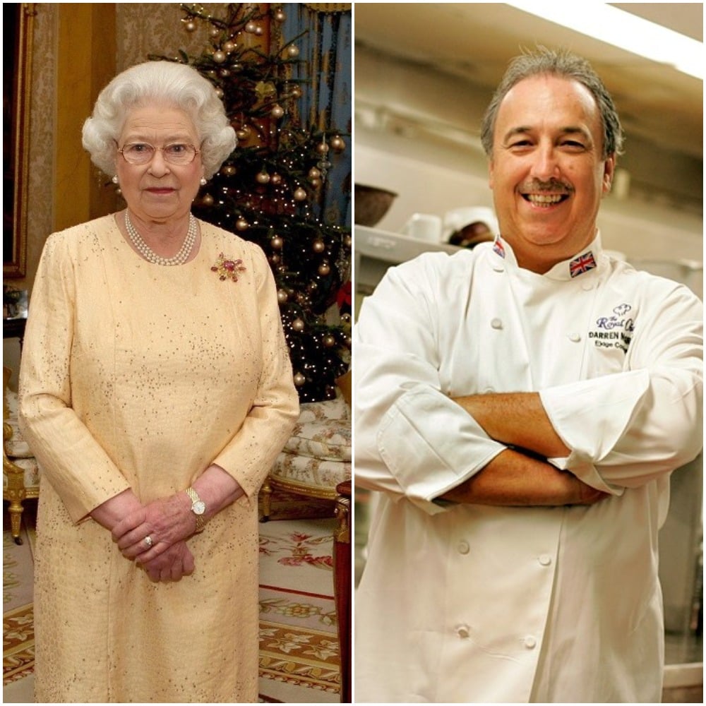(L) Queen Elizabeth II, (R)  Darren McGrady