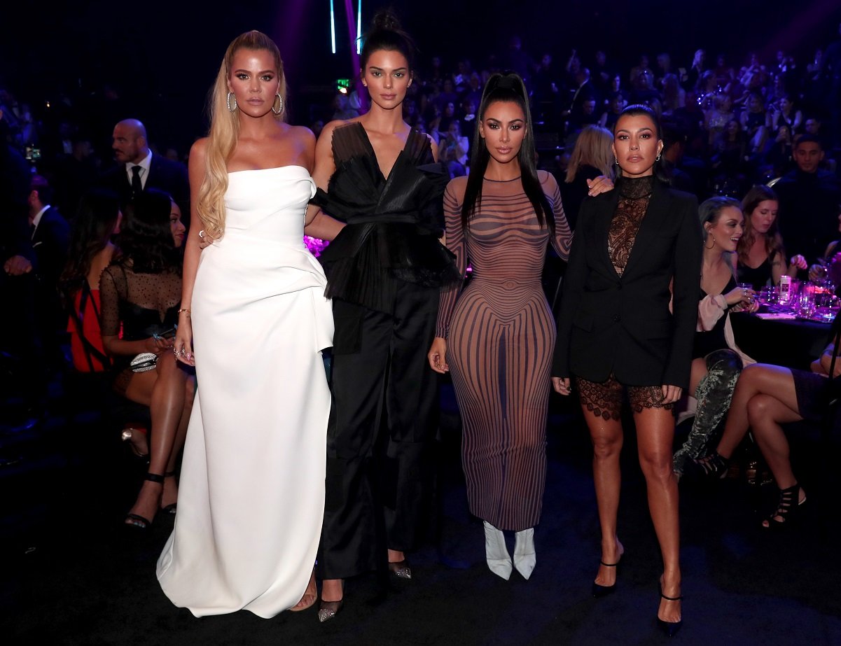 (L to R)  Khloe Kardashian, Kendall Jenner, Kim Kardashian, and Kourtney Kardashian
