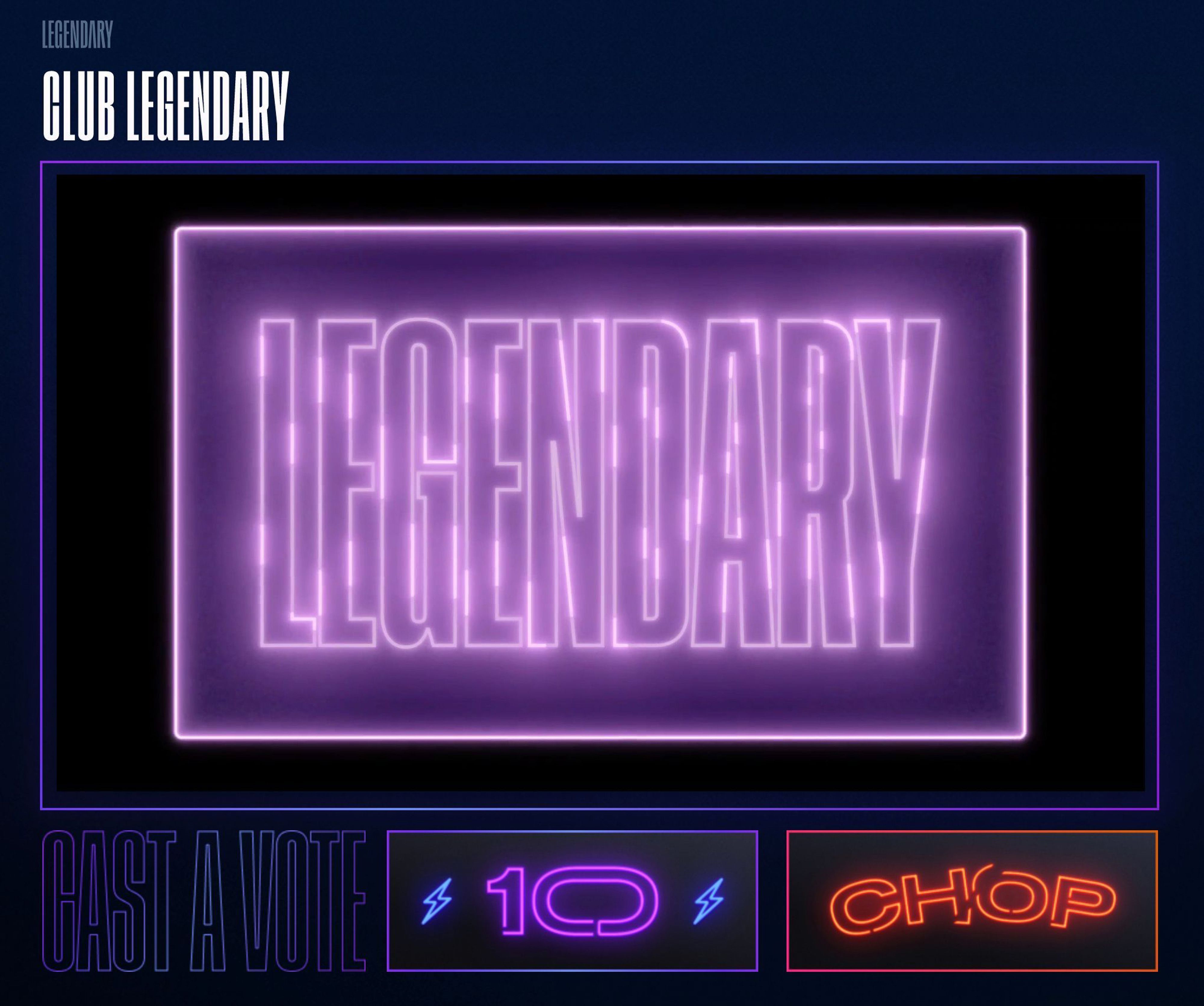 In this screengrab, signage is displayed during the Virtual Premiere of HBO MAX's "Legendary" after party