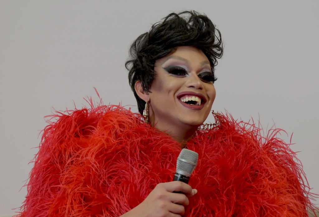 Mariah Balenciaga speaks at the Self Expression Through Mkaeup Talk at RuPaul's DragCon UK