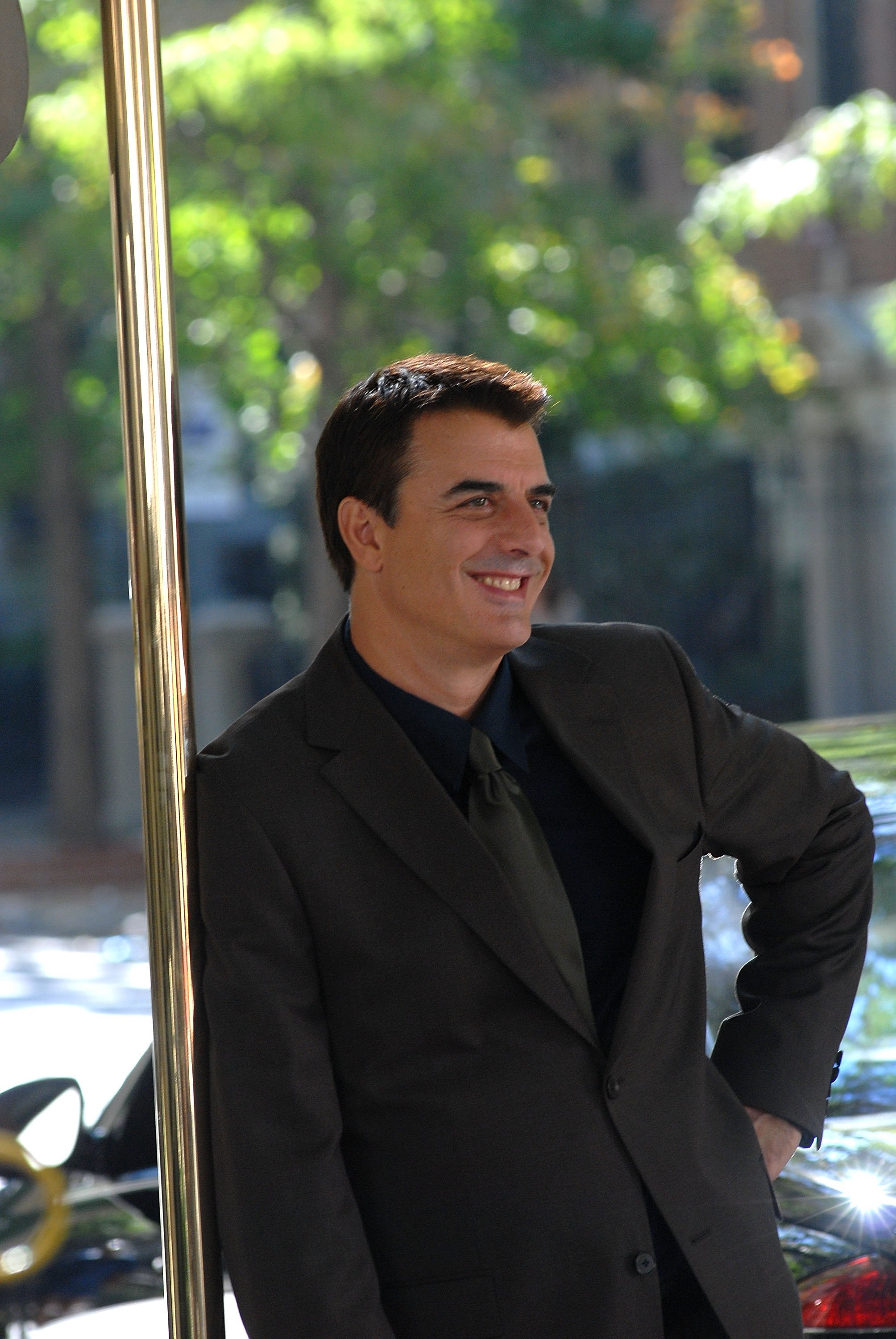 Chris Noth on location for 'Sex and the City'