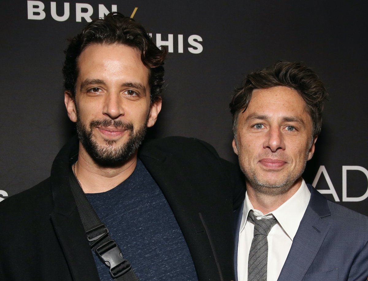 Nick Cordero and Zach Braff 