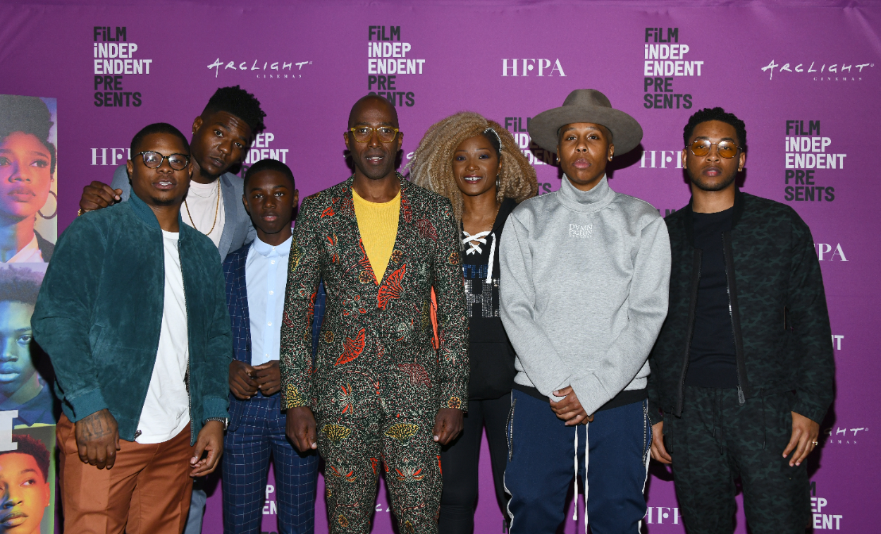 Jason Mitchell, Ntare Guma Mbaho Mwine, Yolonda Ross, Alex R. Hibbert, Lena Waithe and Jacob Latimore at Film Independent Presents Showtime Screening Series - 'The Chi'