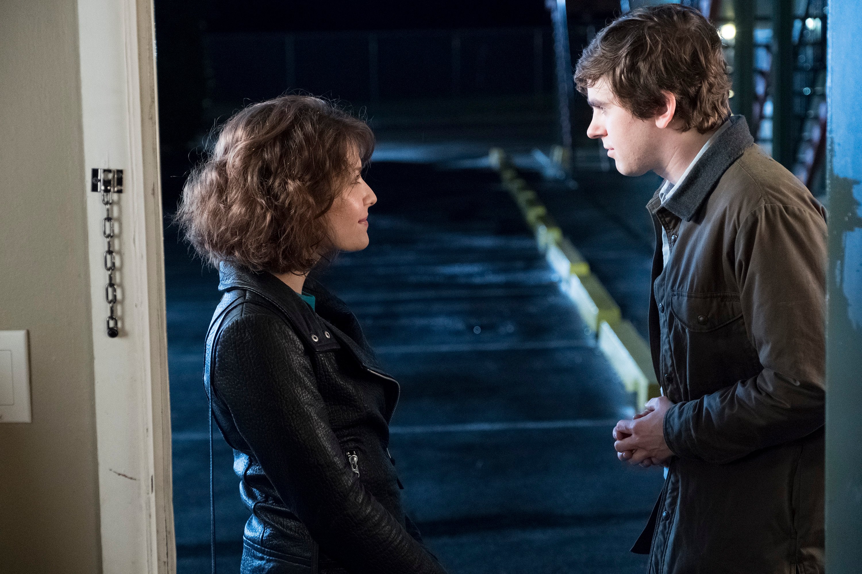 Paige Spara and Freddie Highmore | Eike Schroter/Walt Disney Television via Getty Images