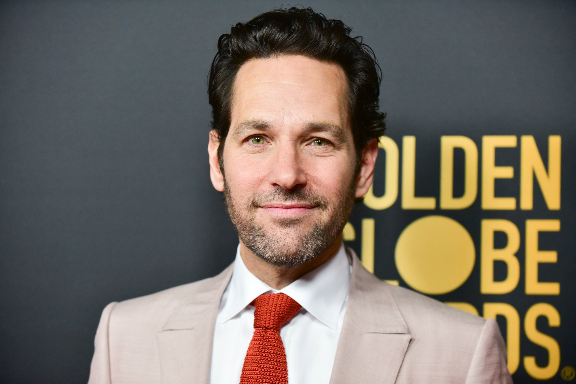 Paul Rudd poses for photographers at the HFPA and THR Golden Globe Ambassador Party in 2019