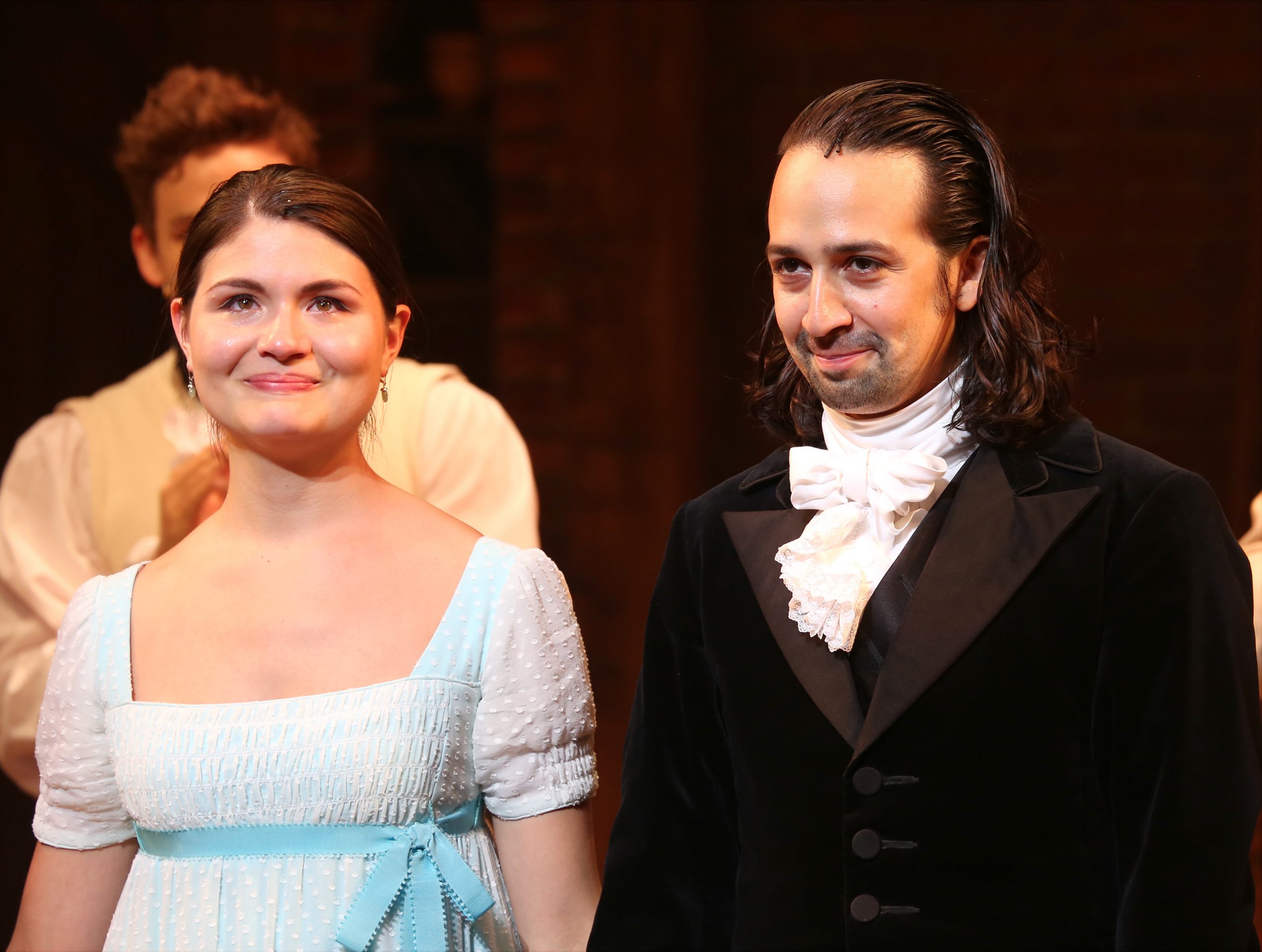 Phillipa Soo with Lin-Manuel Miranda
