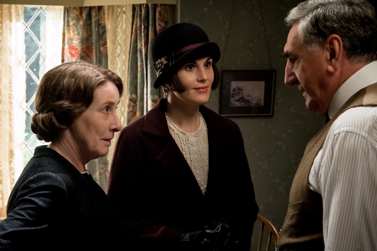 Phyllis Logan, Michelle Dockery and Jim Carter