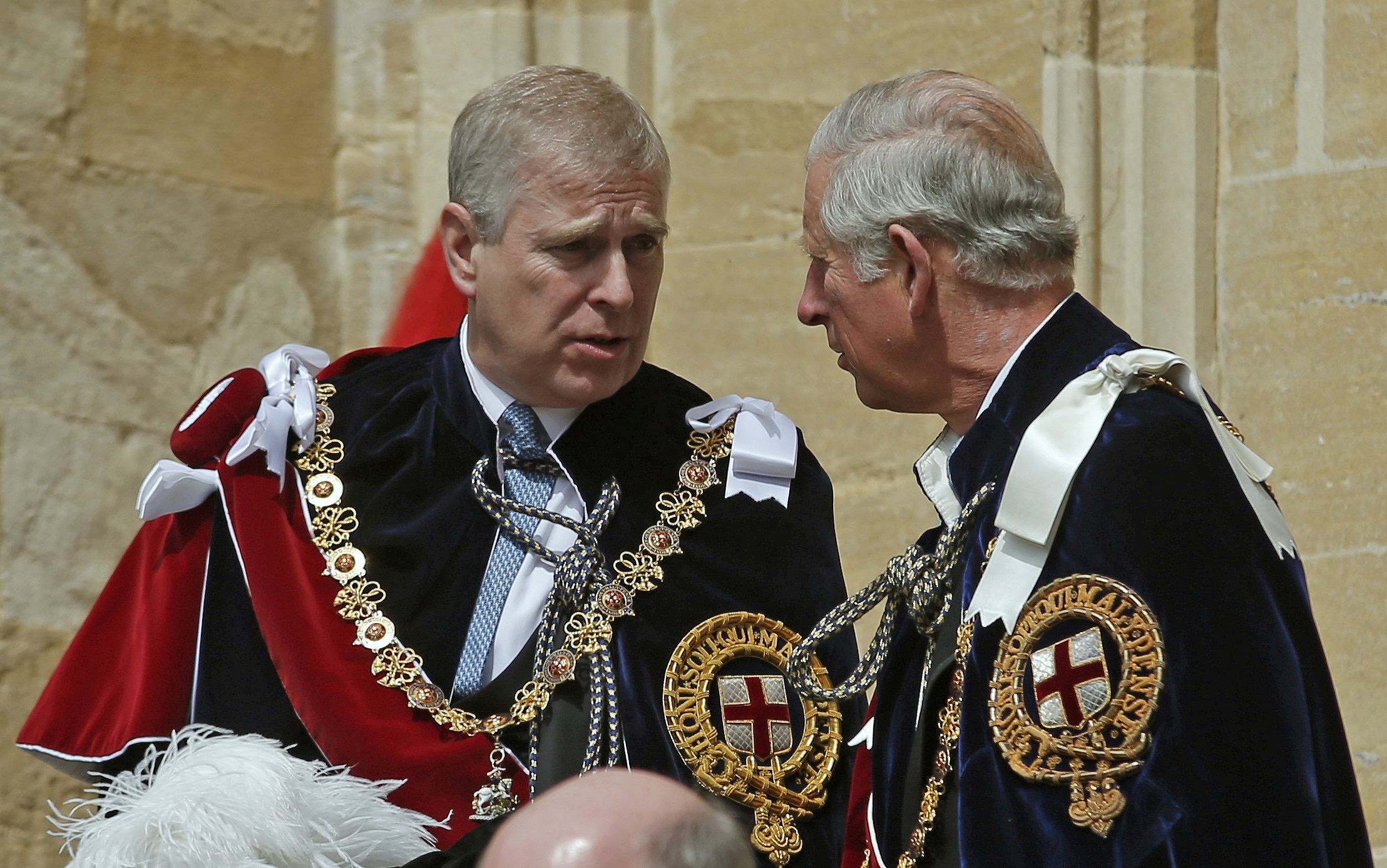 Prince Andrew and Prince Charles 