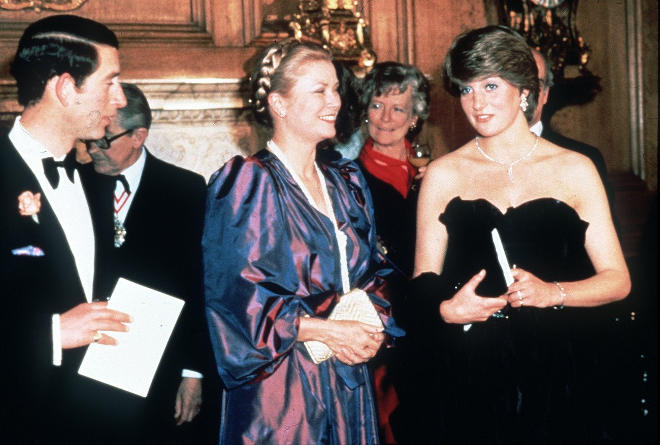 Prince Charles, Grace Kelly, and Princess Diana in 1981