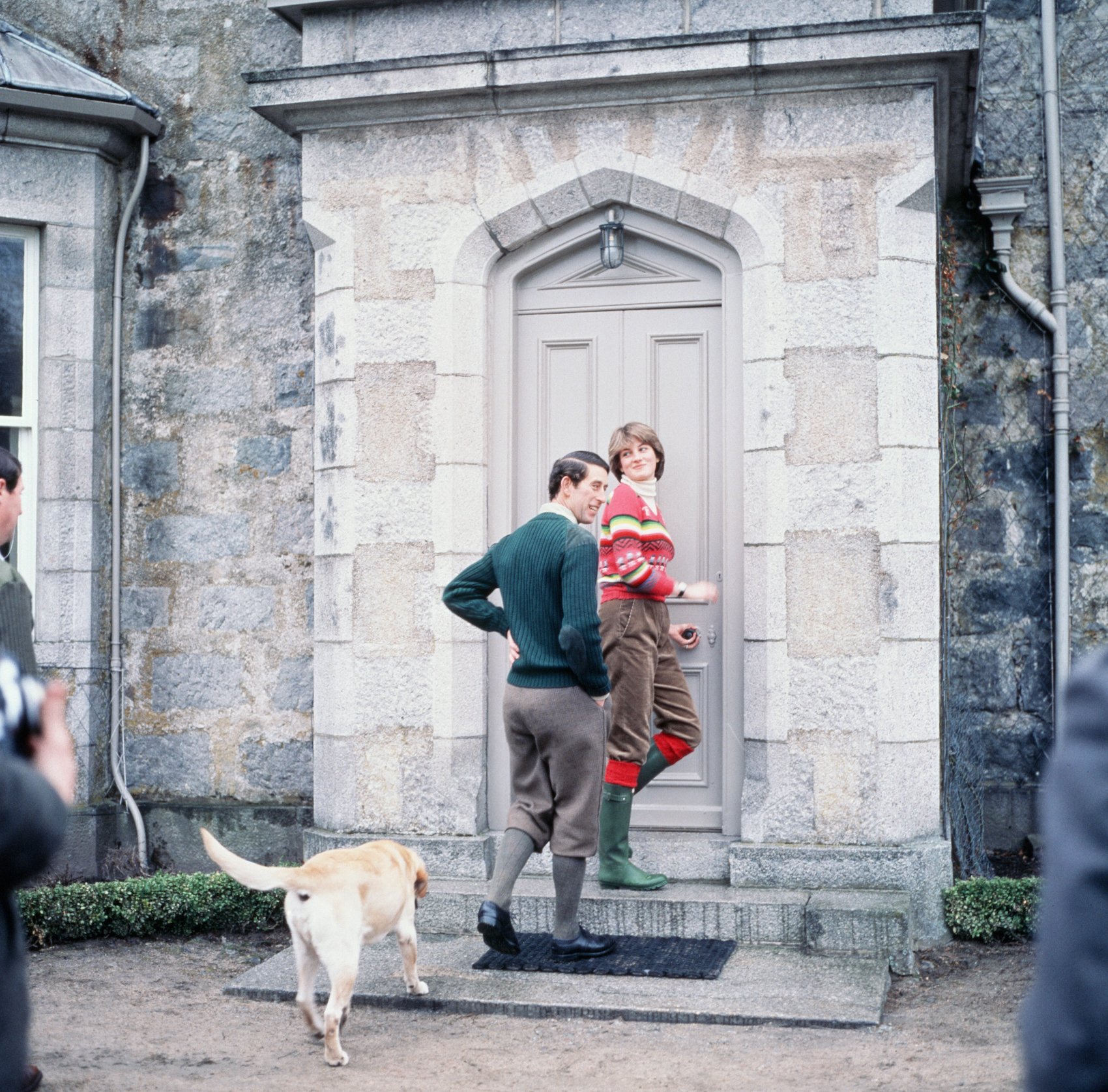 Prince Charles and Princess Diana at Balmoral Castle