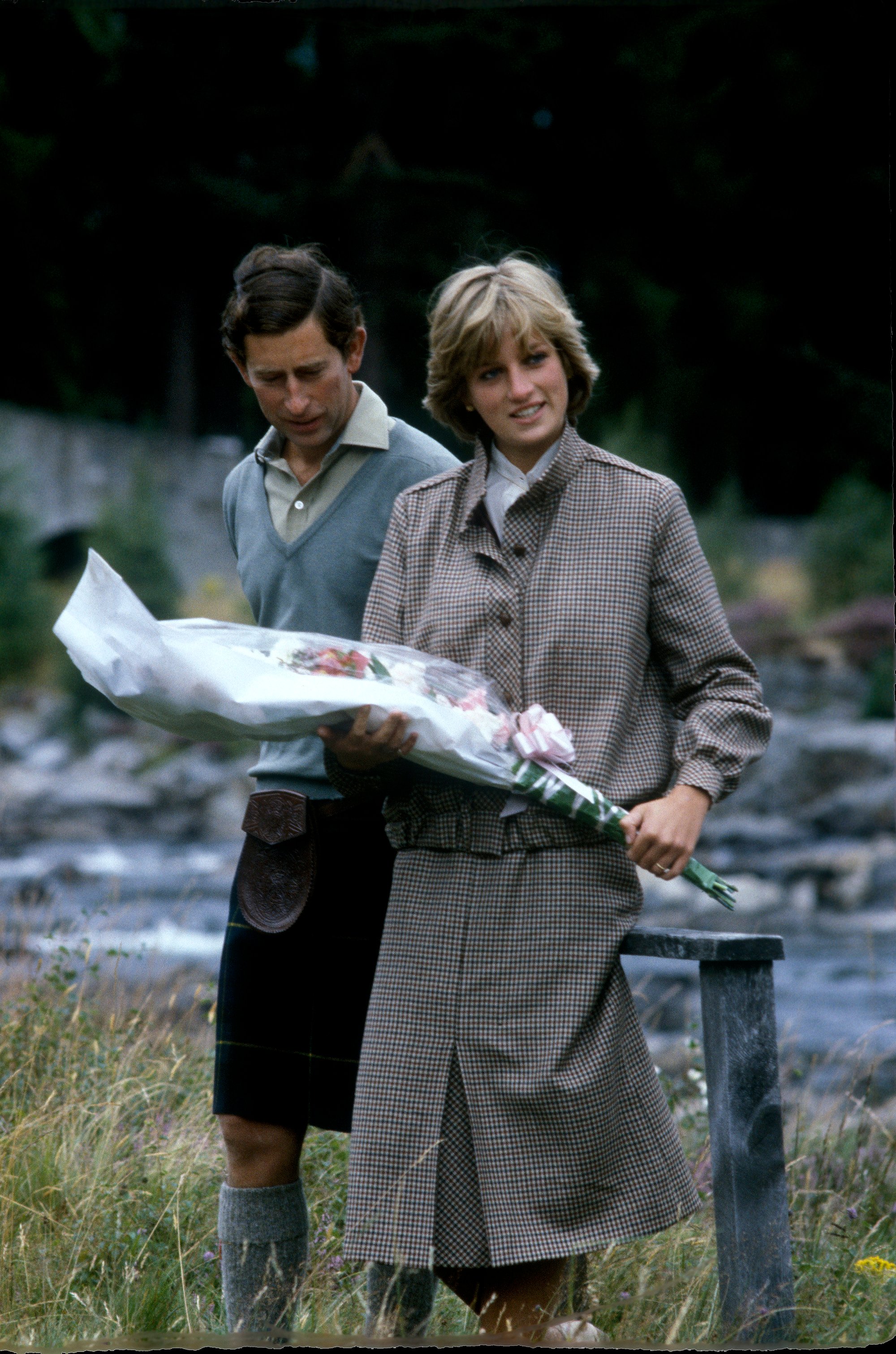 Prince Charles and Princess Diana at Balmoral 