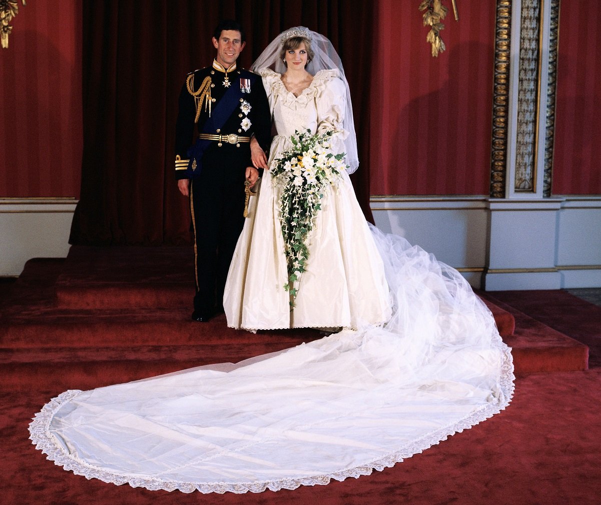 Prince Charles and Princess Diana wedding portrait