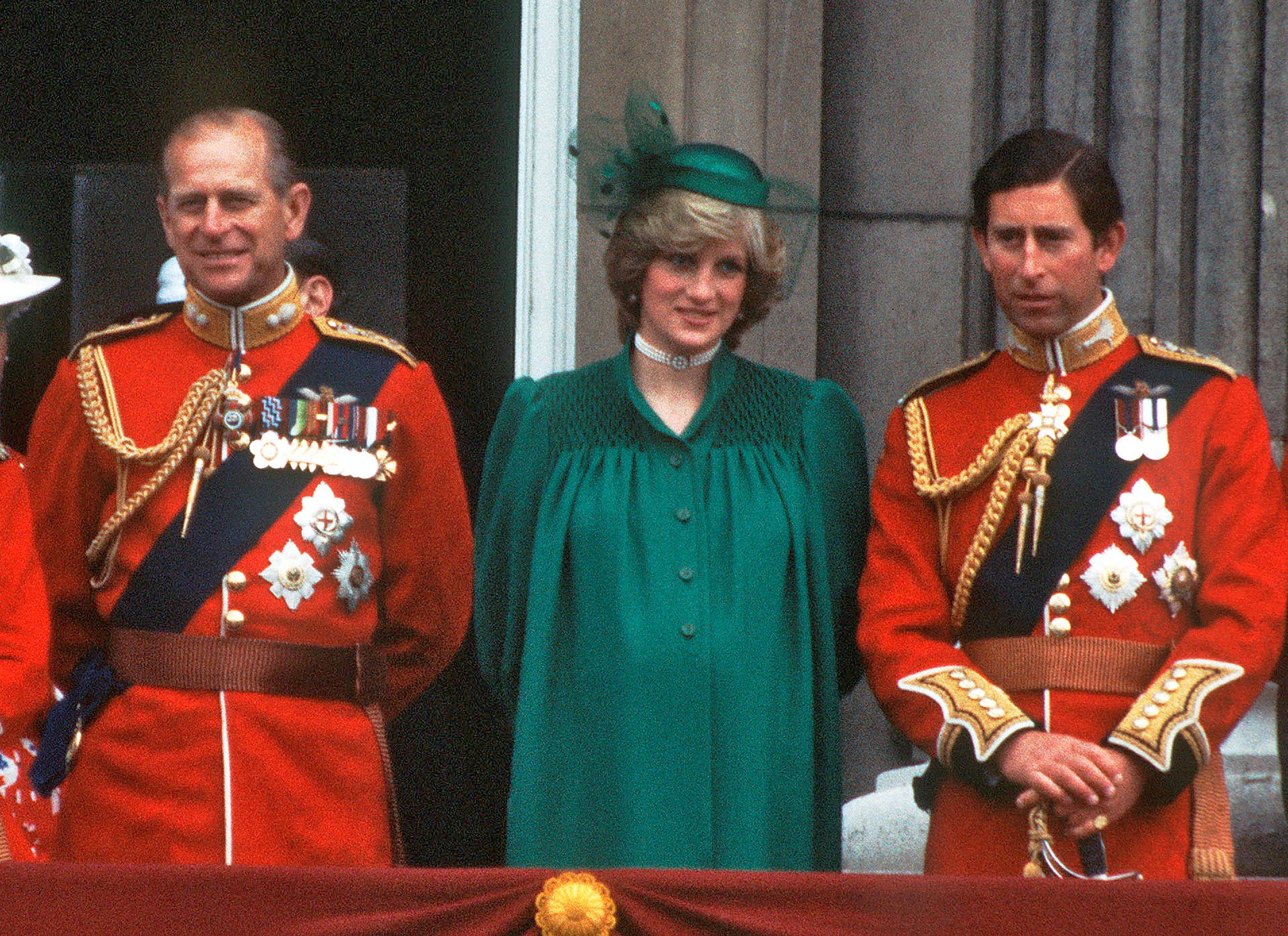 Prince Philip, Princess Diana, and Prince Charles