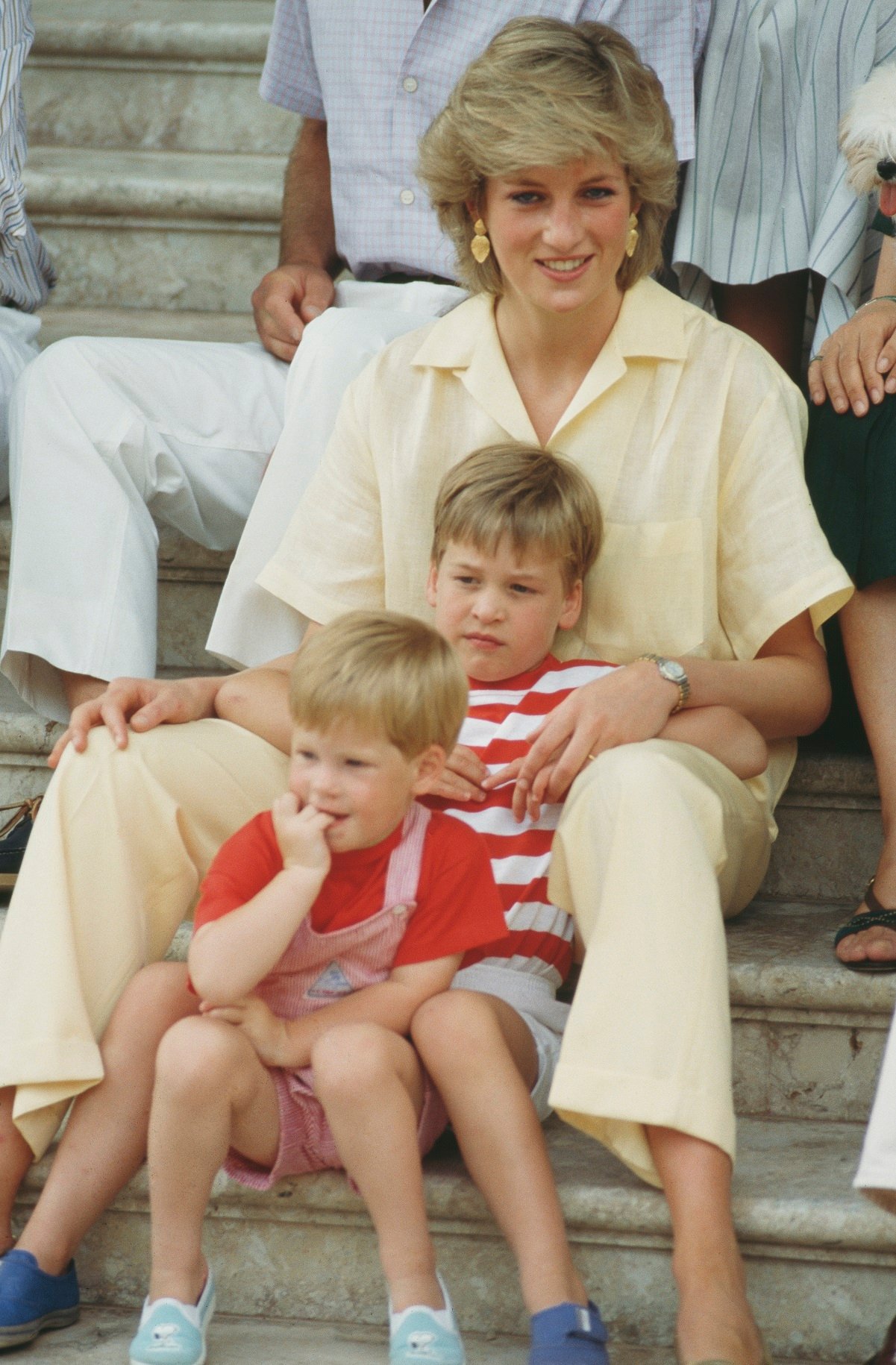 Princess Diana, Prince William, and Prince Harry