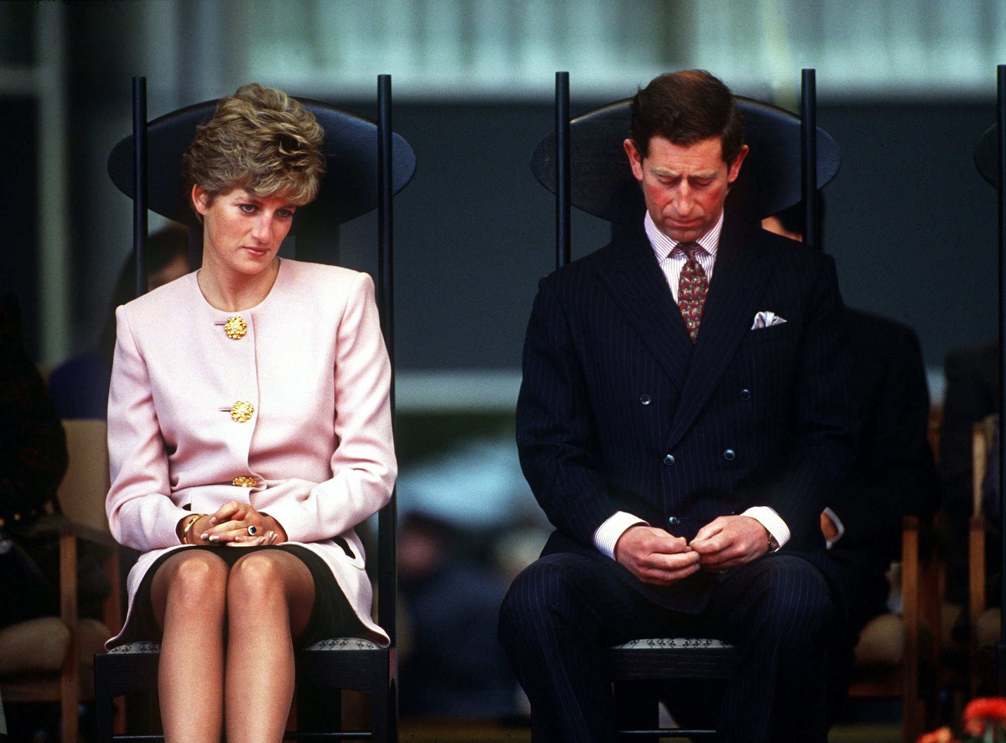 Princess Diana and Prince Charles attend a welcome ceremony in Canada