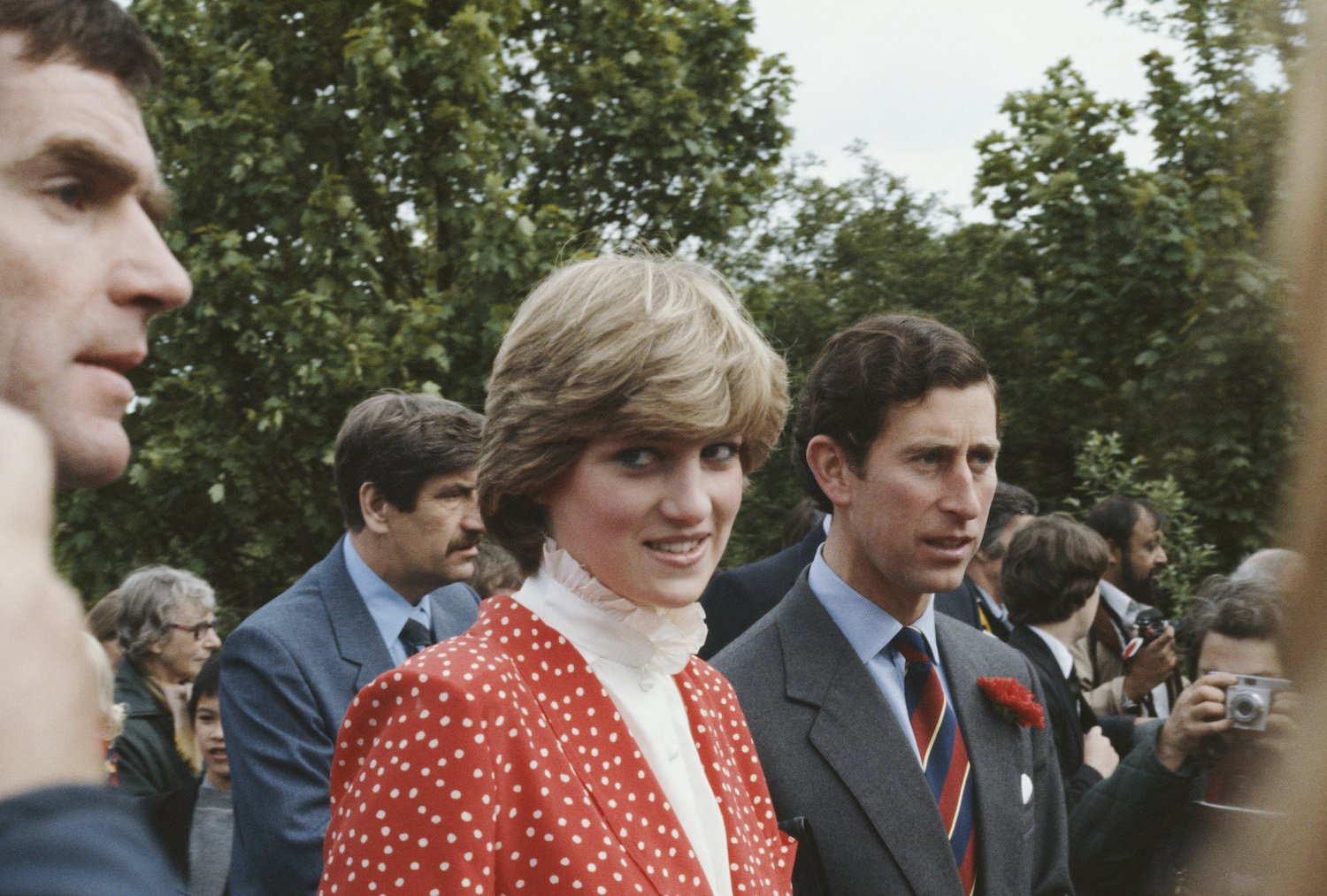Princess Diana and Prince Charles in Gloucestershire, England