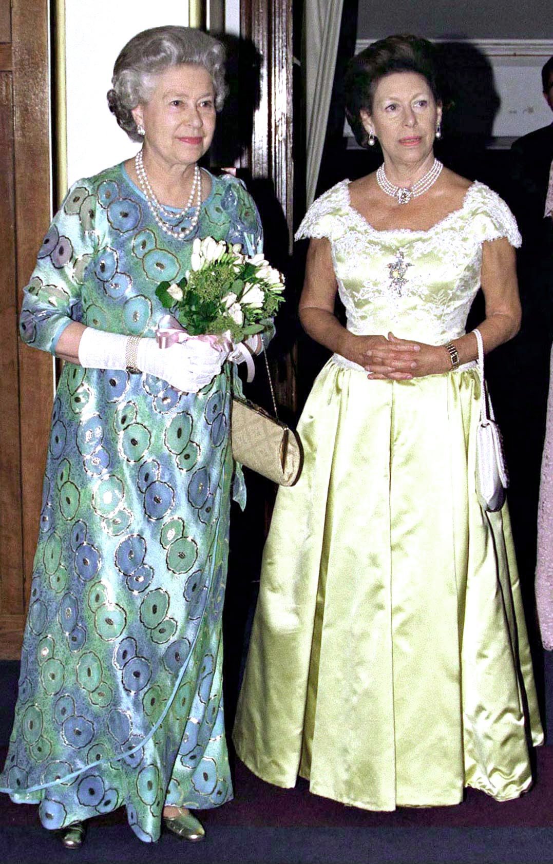 Queen Elizabeth II and Princess Margaret 