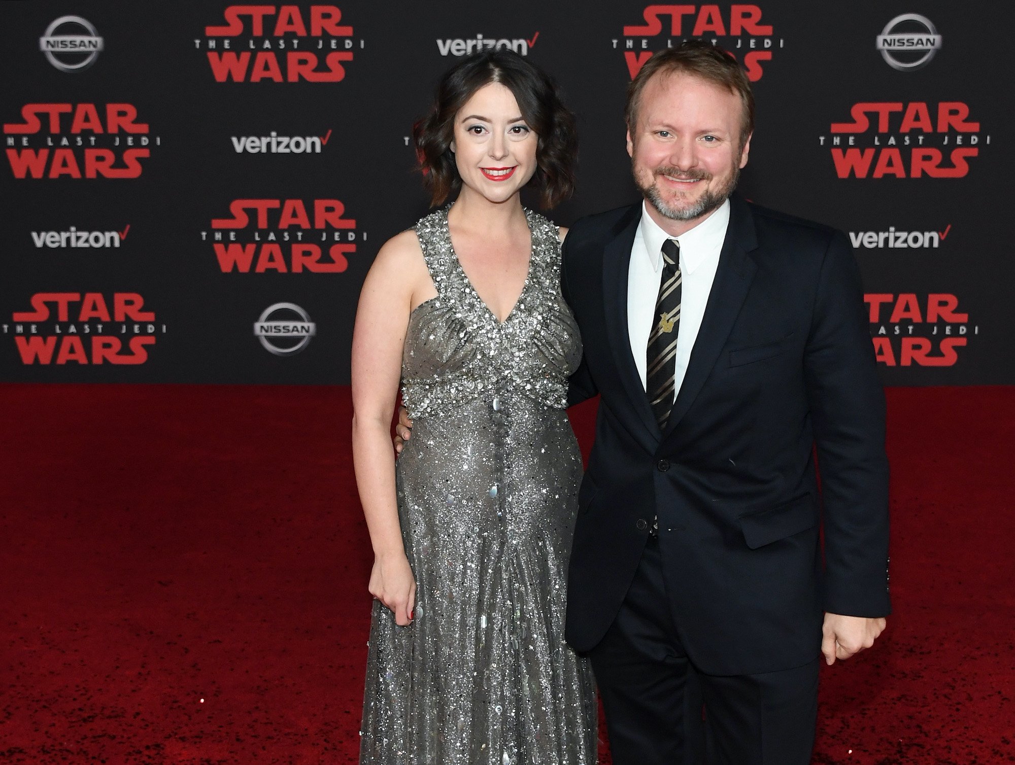 Rian Johnson attends the premiere of Disney Pictures and Lucasfilm's "Star Wars: The Last Jedi"