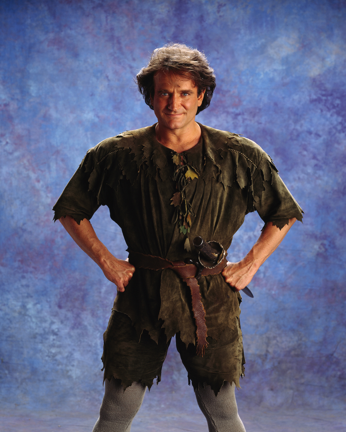 Robin Williams as Peter Pan for the Film 'Hook'