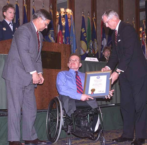 Regis Philbin's son, Daniel, receiving a reward for his 9/11 bravery