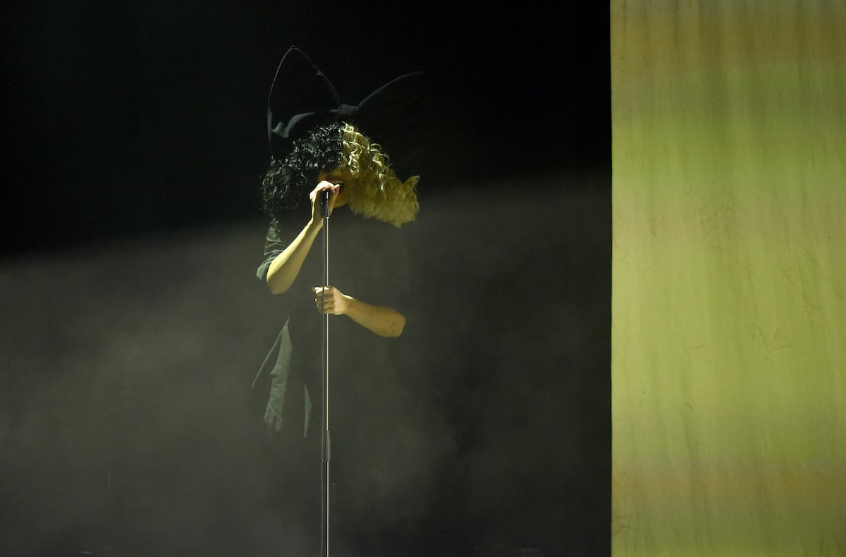 Sia performs onstage  Los Angeles LGBT Center 