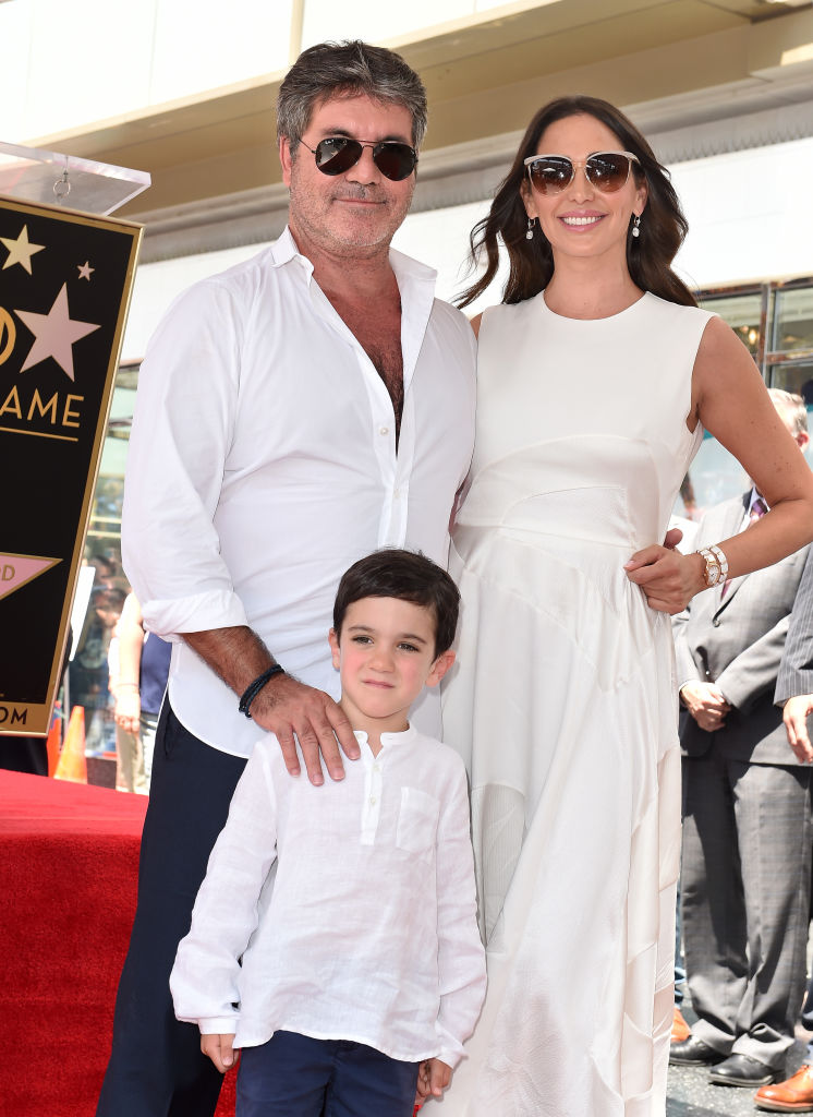 Simon Cowell and girlfriend and son