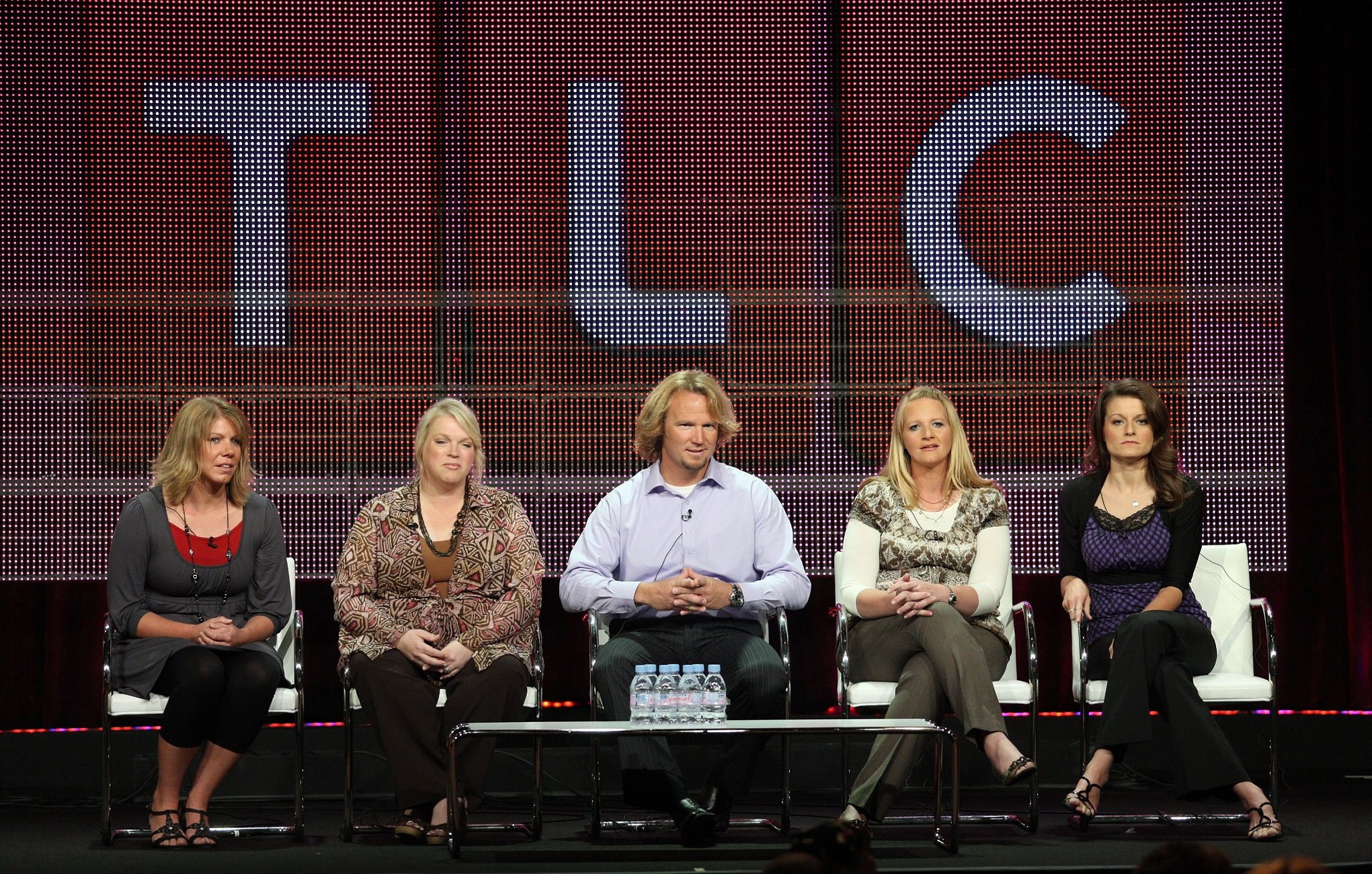 Meri Brwon, Janelle Brown, Kody Brown, Christine Brown and Robyn Brown appear for a 'Sister Wives' panel