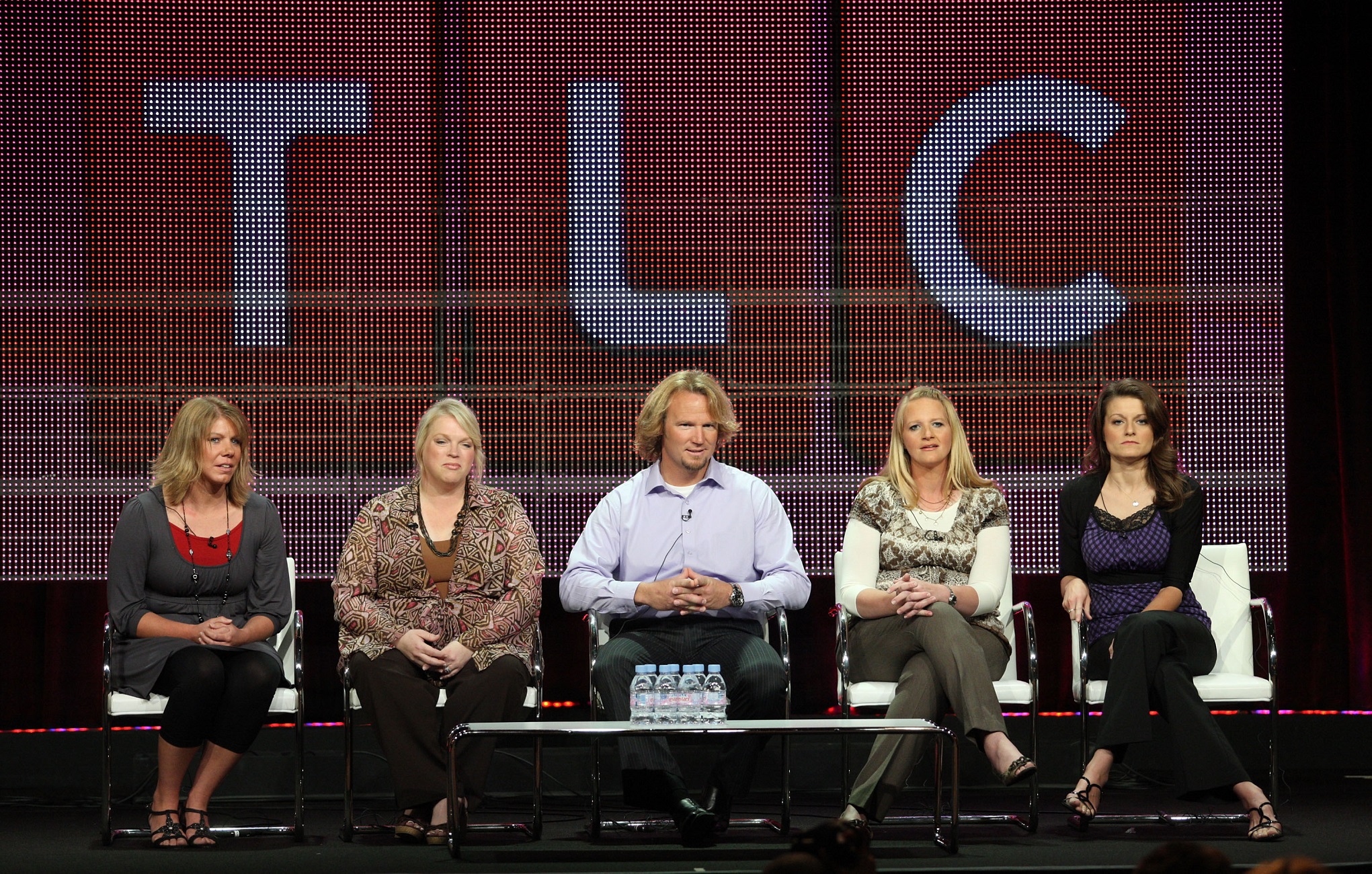 Meri Brwon, Janelle Brown, Kody Brown, Christine Brown and Robyn Brown appear for a 'Sister Wives' panel