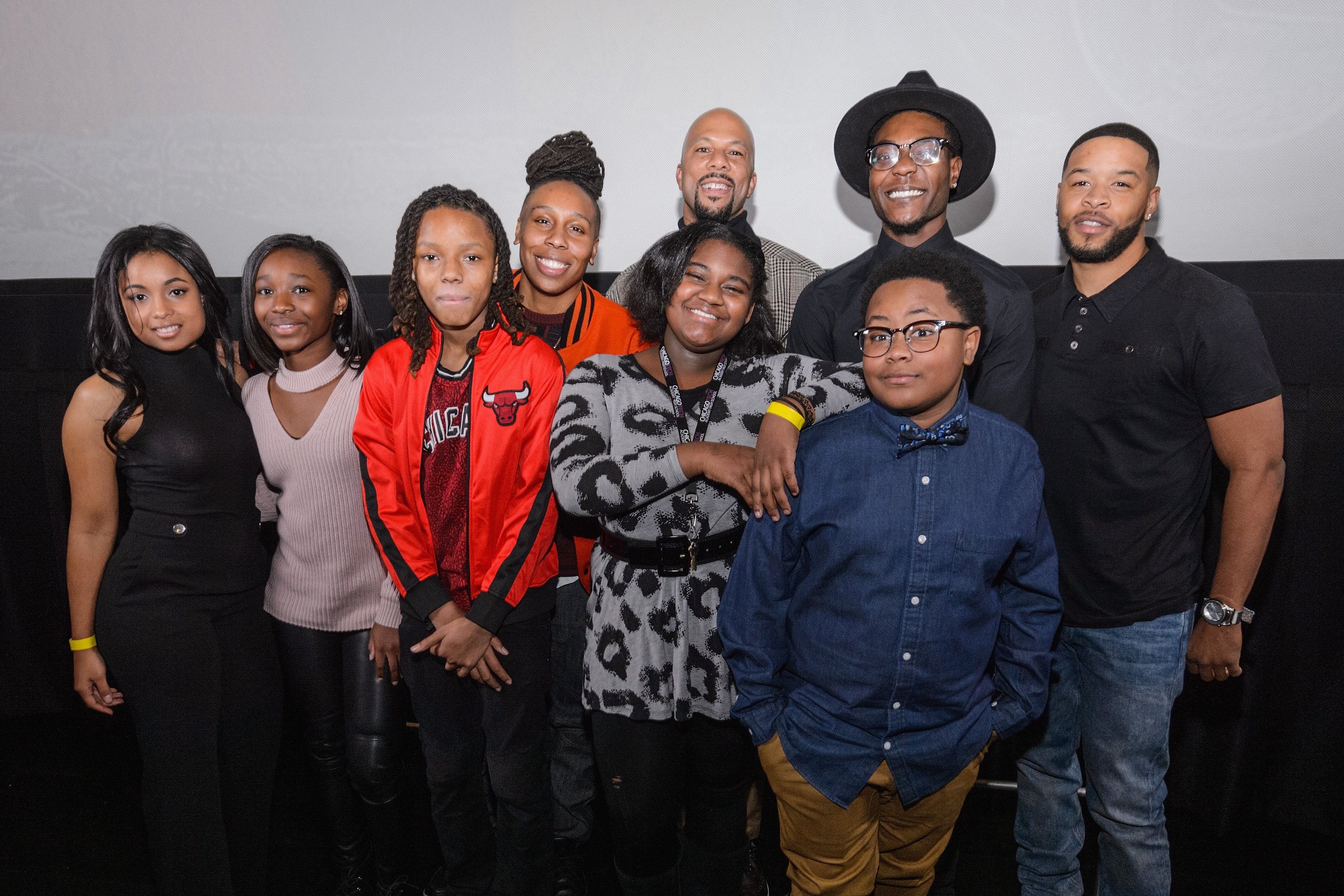 Cast members attends the Q&A during an advance screening of Showtime's 'The Chi'
