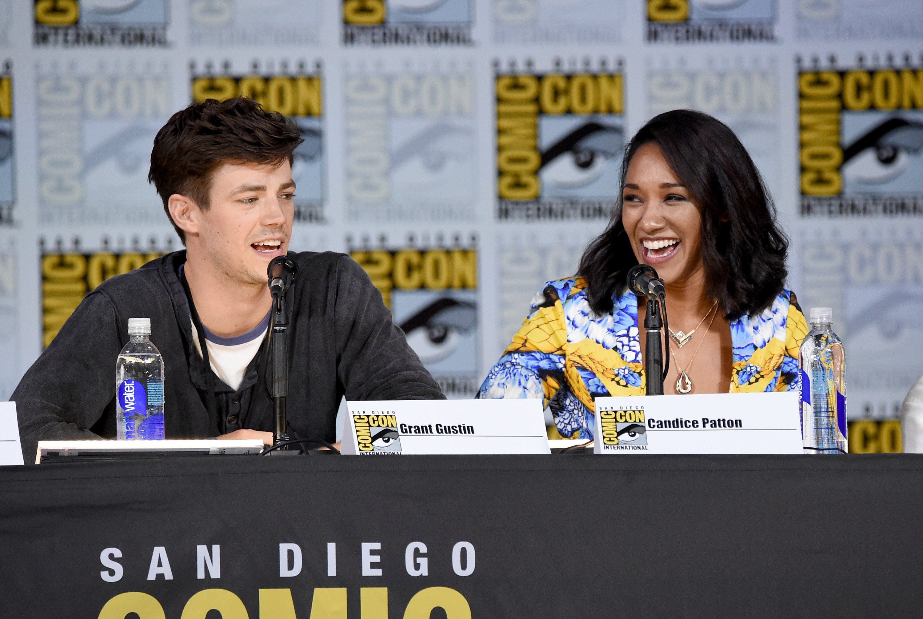 'The Flash' stars Grant Gustin and Candice Patton