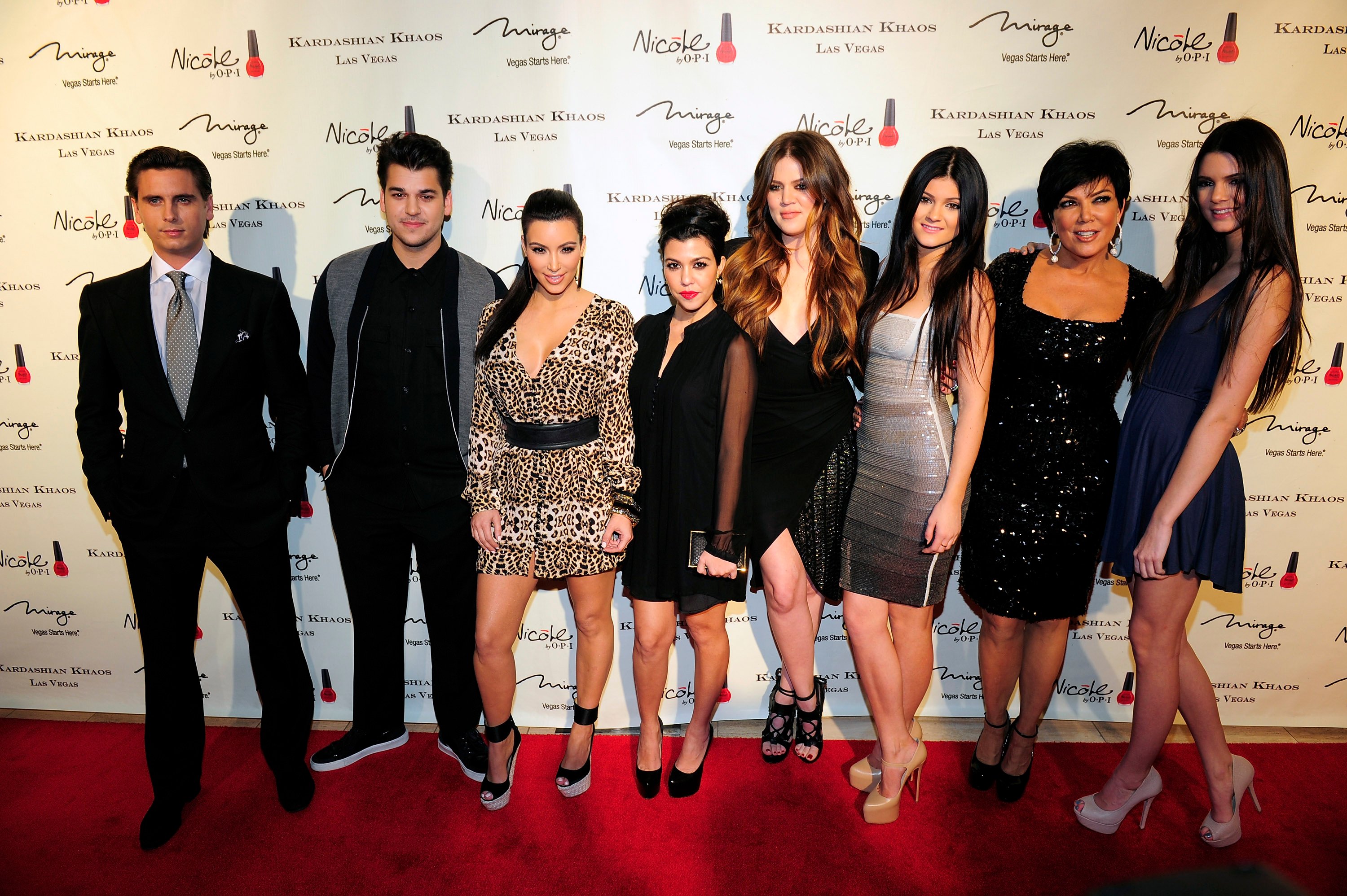 Scott Disick, Rob Kardashian, Kim Kardashian West, Kourtney Kardashian, Khloé Kardashian, Kylie Jenner, Kris Jenner, and Kendall Jenner