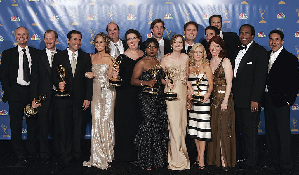 Cast and Writers of "The Office", winners of "Outstanding Comedy Series" for "The Office" 