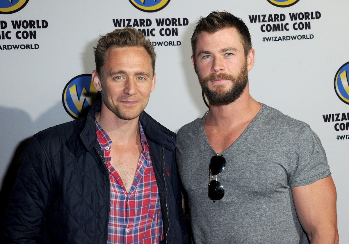 Tom Hiddleston and Chris Hemsworth