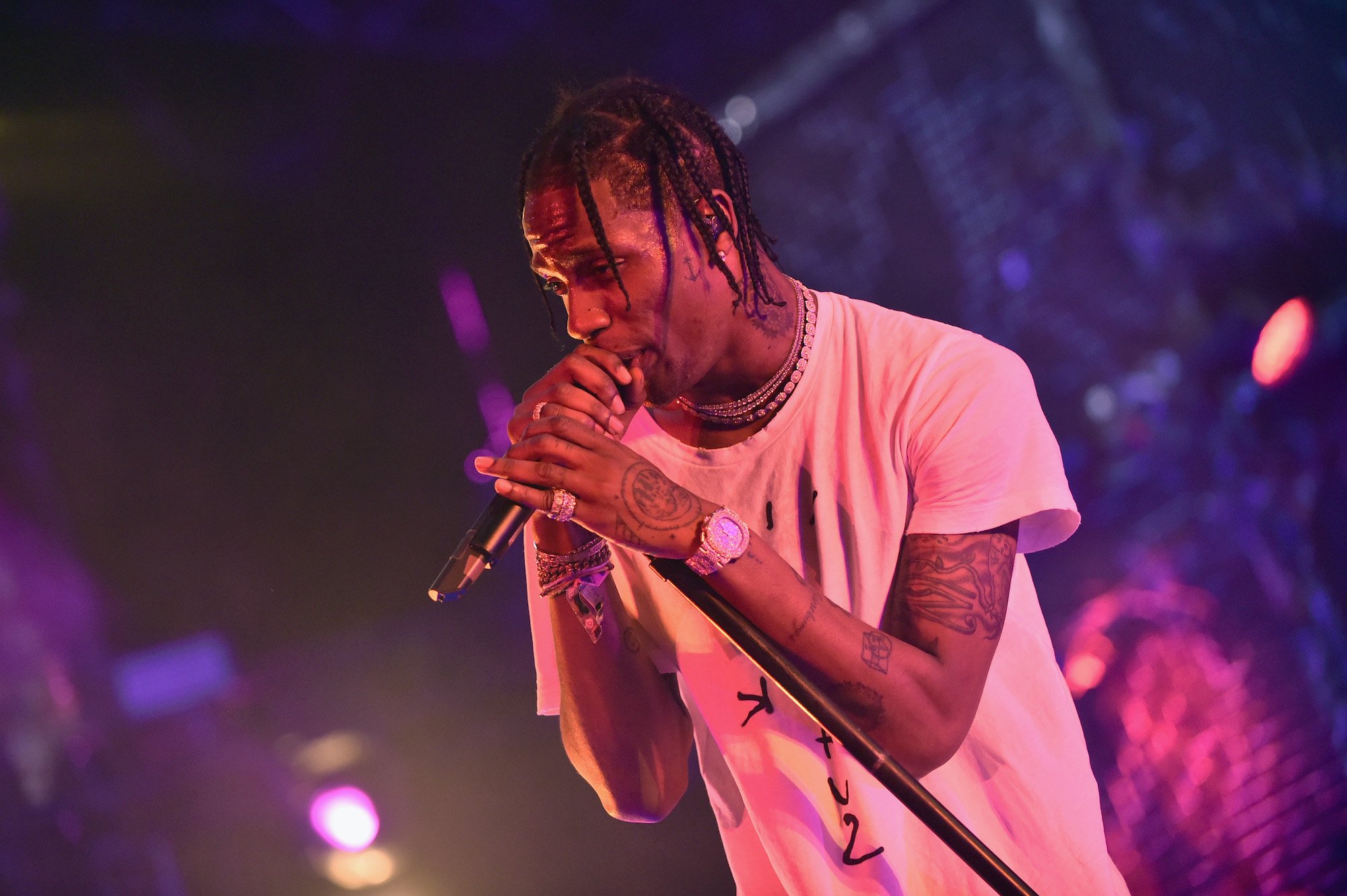 Travis Scott performs at Coachella in 2017