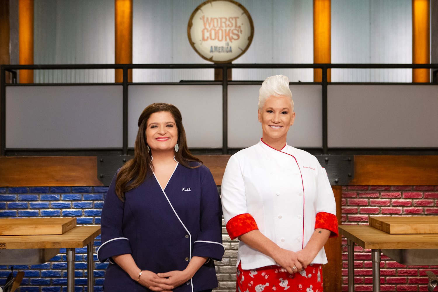 Alex Guarnaschelli and Anne Burrell