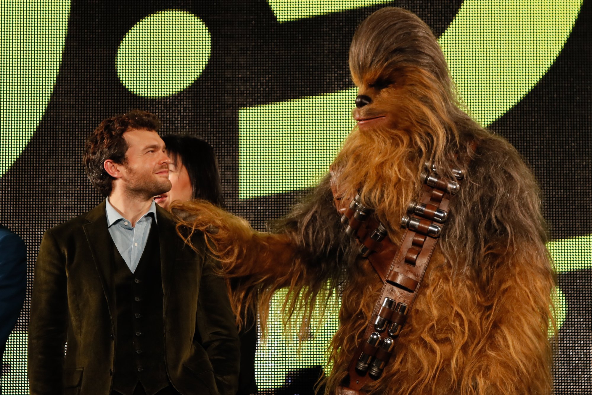 Alden Ehrenreich at the premiere for 'Solo: A Star Wars Story' on June 12, 2018 in Tokyo, Japan.