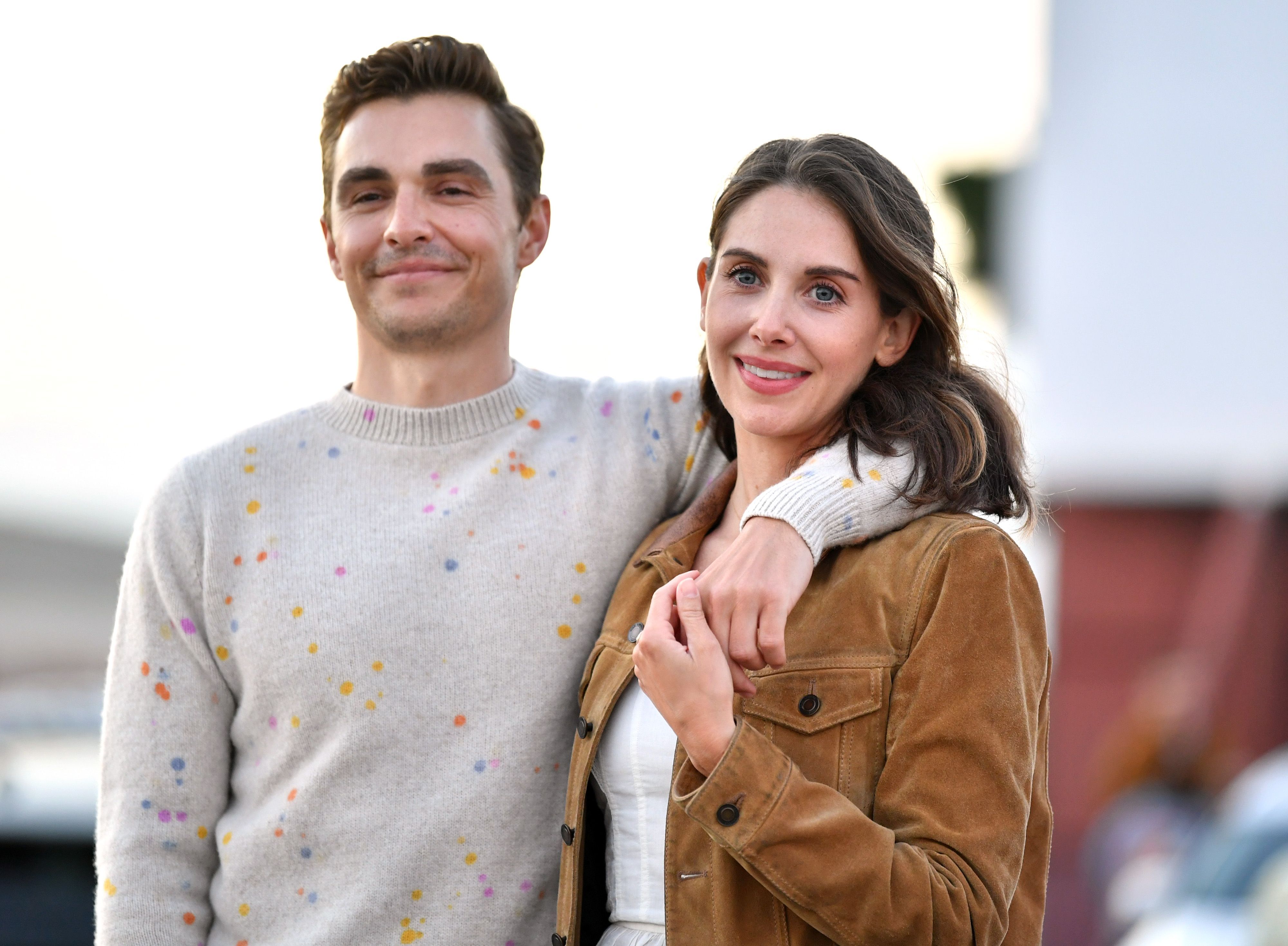(L-R) Dave Franco and Alison Brie attend the Los Angeles advanced screening of IFC's 'The Rental' at Vineland Drive-In on June 18, 2020 in City of Industry, California.