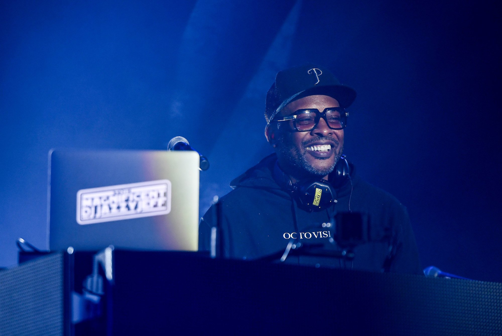 DJ Jazzy Jeff performs on stage with Will Smith (not pictured) during the Paramount Pictures, Skydance, and Jerry Bruckheimer Films "Gemini Man" Budapest concert, 2019.