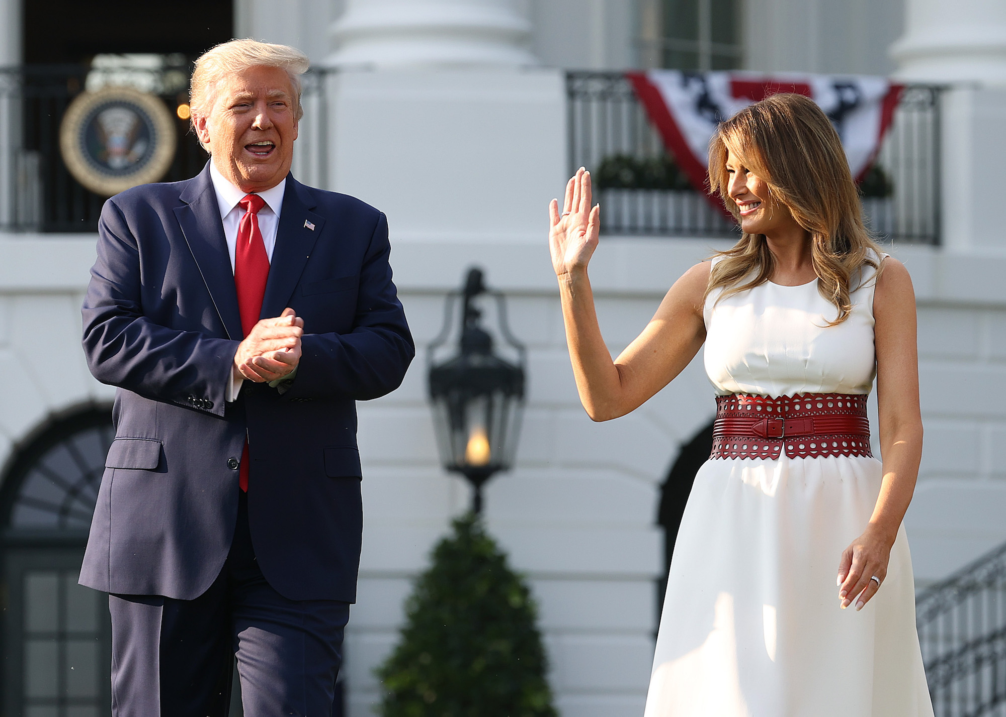 President Donald Trump and first Lady Melania Trump