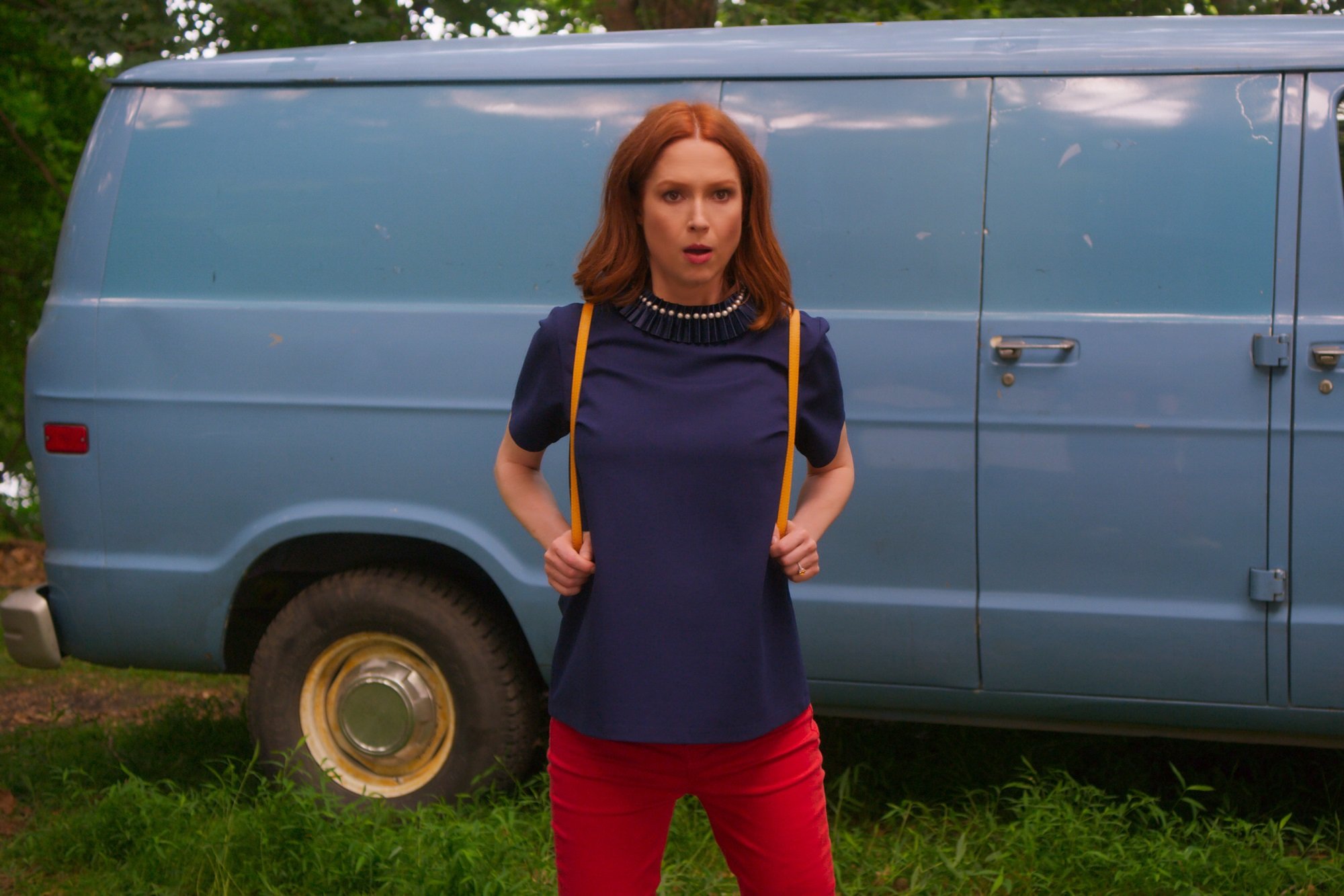 Ellie Kemper as Kimmy in 'Unbreakable Kimmy Schmidt: Kimmy vs. the Reverend' 