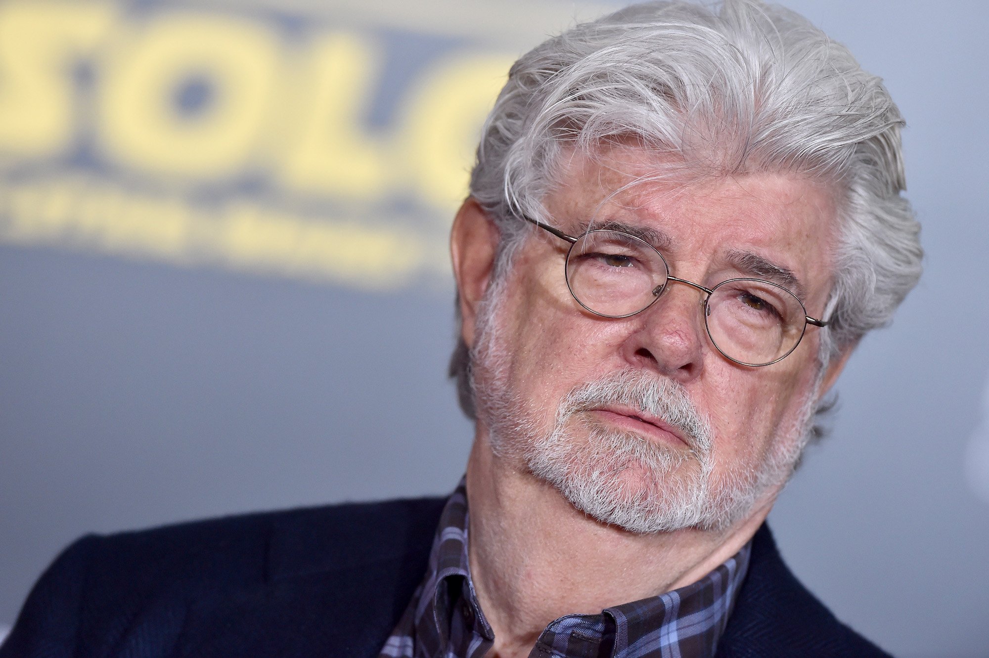 George Lucas on the red carpet