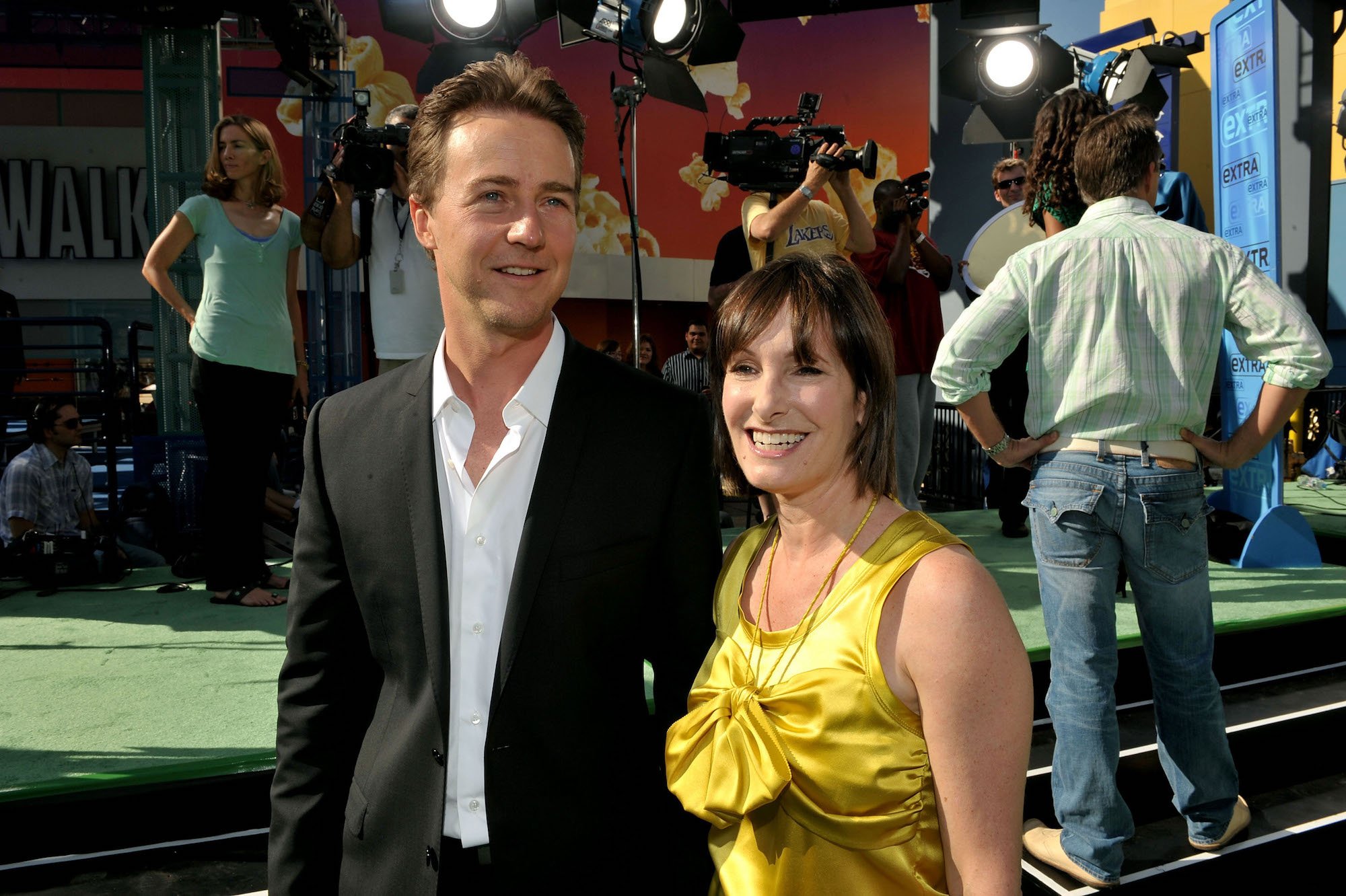 Edward Norton and Gale Anne Hurd