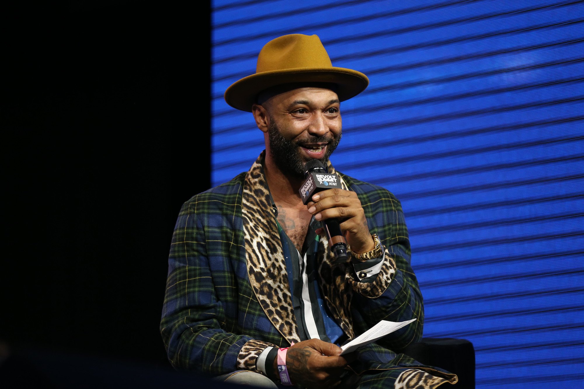 Joe Budden speaks onstage